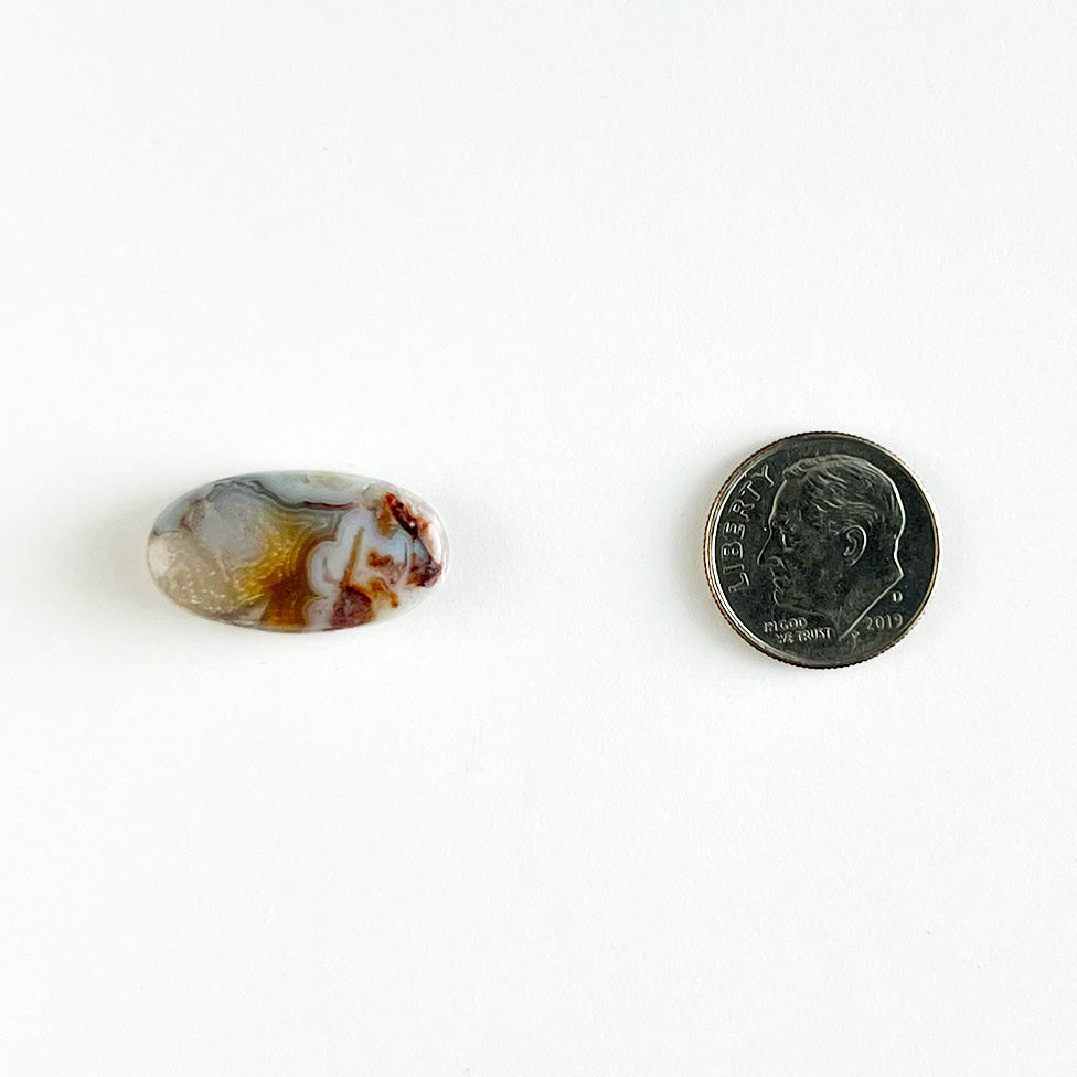 Jessite Cabochon - Oval, 12 x 22