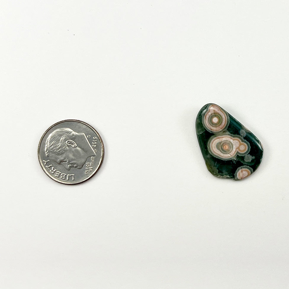 Ocean Jasper, Tumbled, 23 mm x 16 mm x 4.3 mm