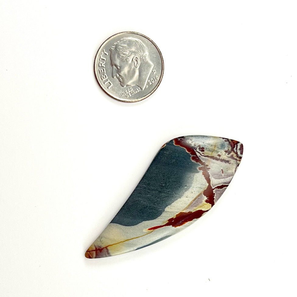 Sonoran Dendritic Rhyolite - Cabochon - Custom JFH Cut - 49 mm x 21 mm x 4.9 mm