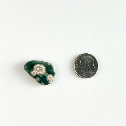 Ocean Jasper, Tumbled, 23 mm x 16 mm x 4.3 mm