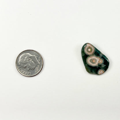 Ocean Jasper, Tumbled, 23 mm x 16 mm x 4.3 mm
