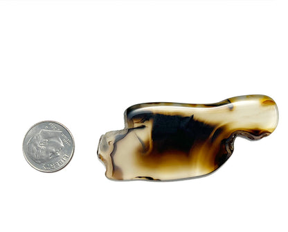 Montana Agate - Tumbled Freeform Slice- 63 x 27 x 3mm