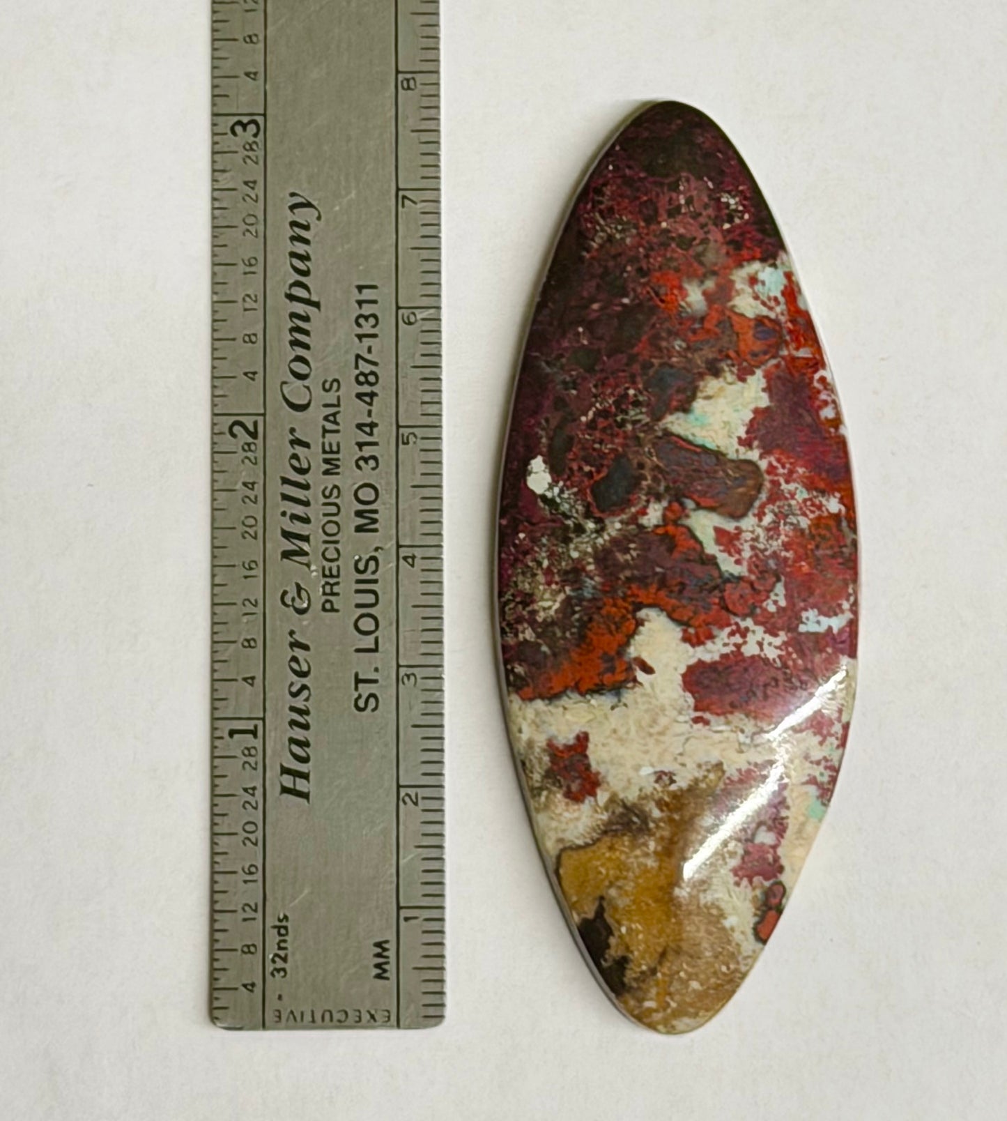 Campbellite Cabochon - 77mm x 30mm x 7mm