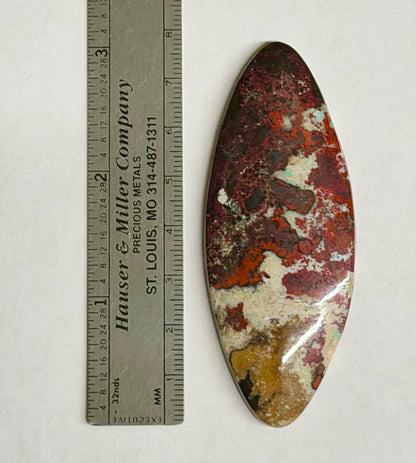 Campbellite Cabochon - 77mm x 30mm x 7mm